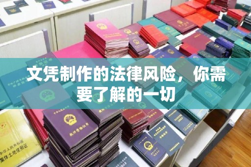 蒙城文凭制作的法律风险，你需要了解的一切