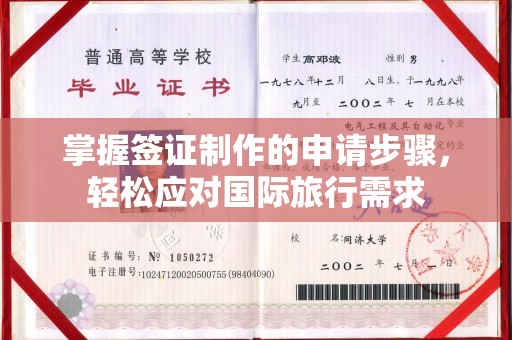 蒙城掌握签证制作的申请步骤，轻松应对国际旅行需求