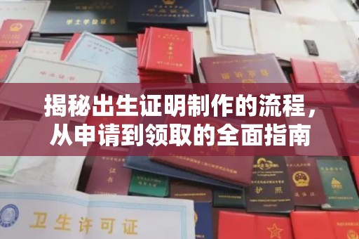 蒙城揭秘出生证明制作的流程，从申请到领取的全面指南